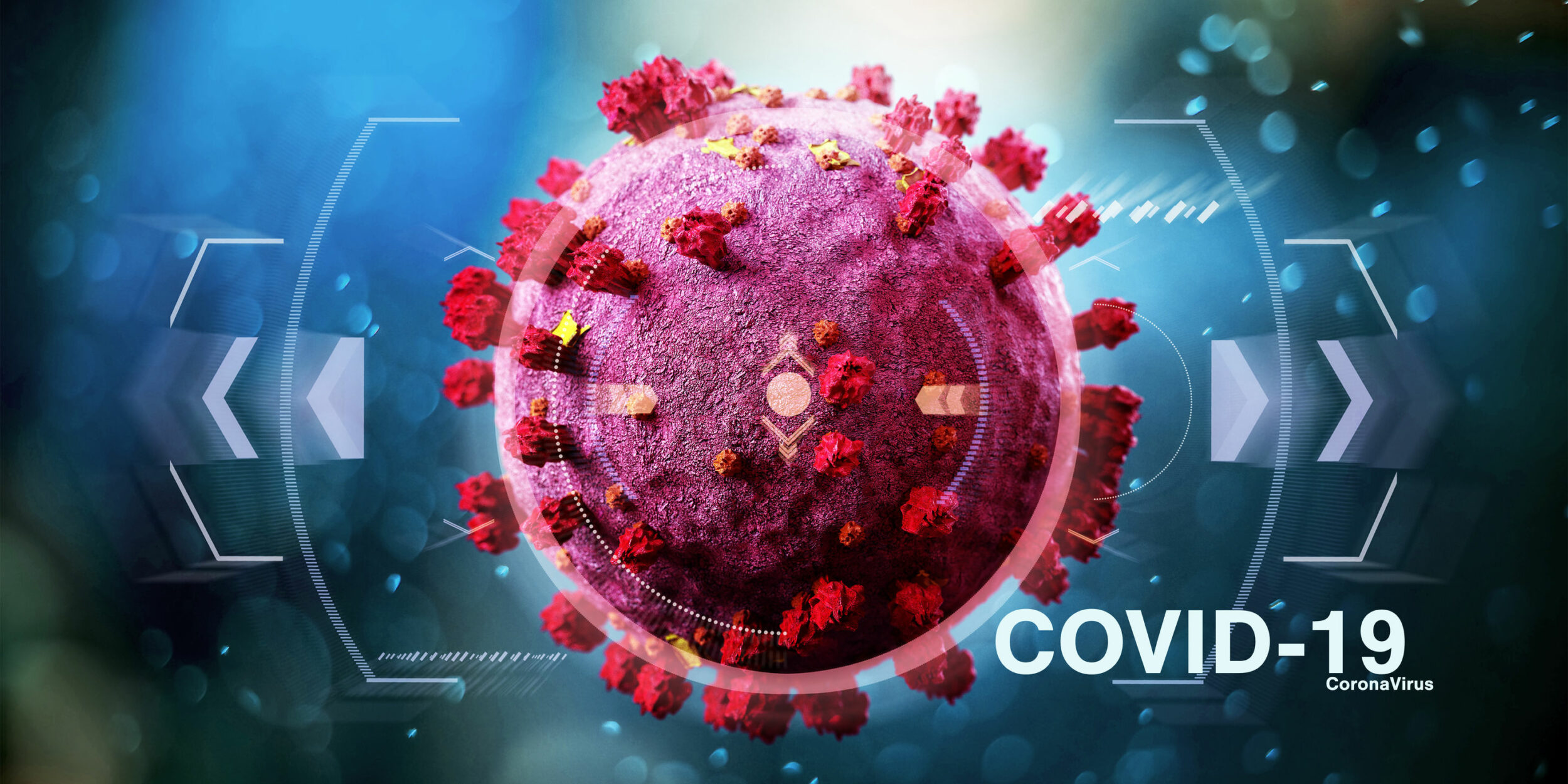 Coronavirus Covid-19 background – 3d rendering